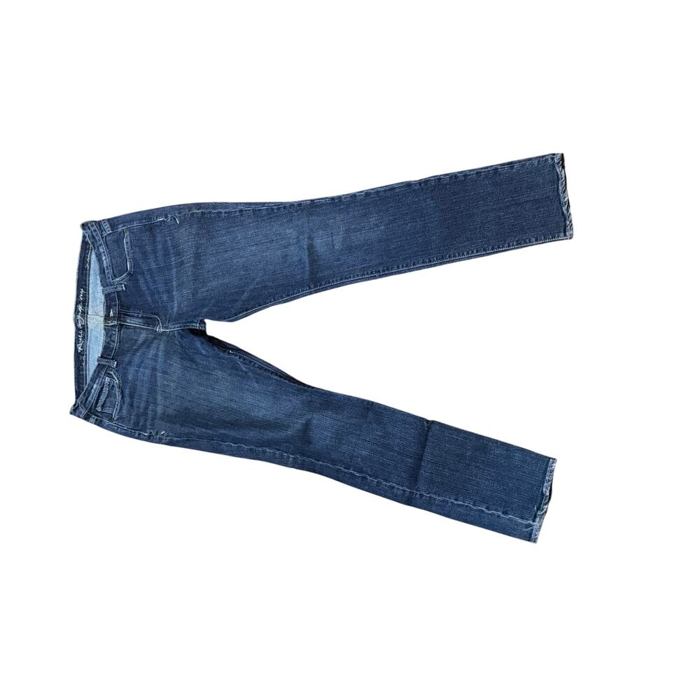 Ruehl No. 925 Women’s Straight Slim Fit Dark Wash Stretch Jeans 5-Pocket size 31